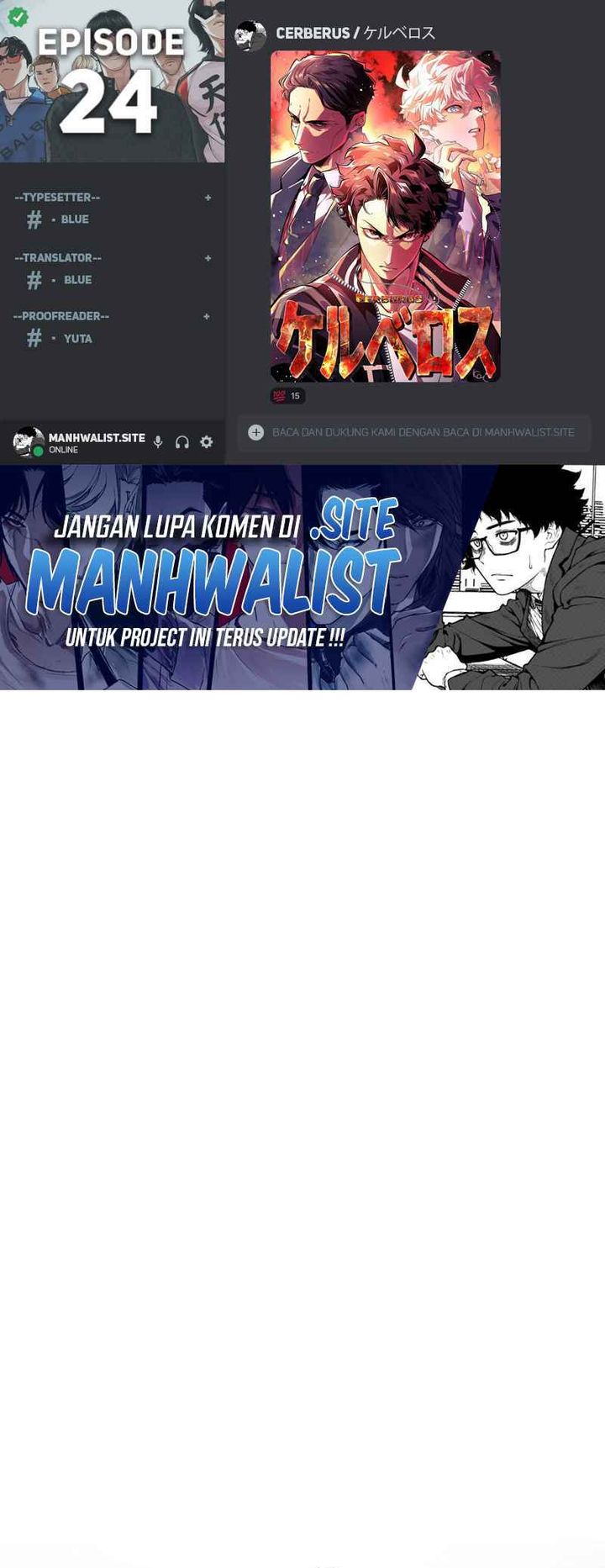 Cerberus Chapter 24 Bahasa Indonesia
