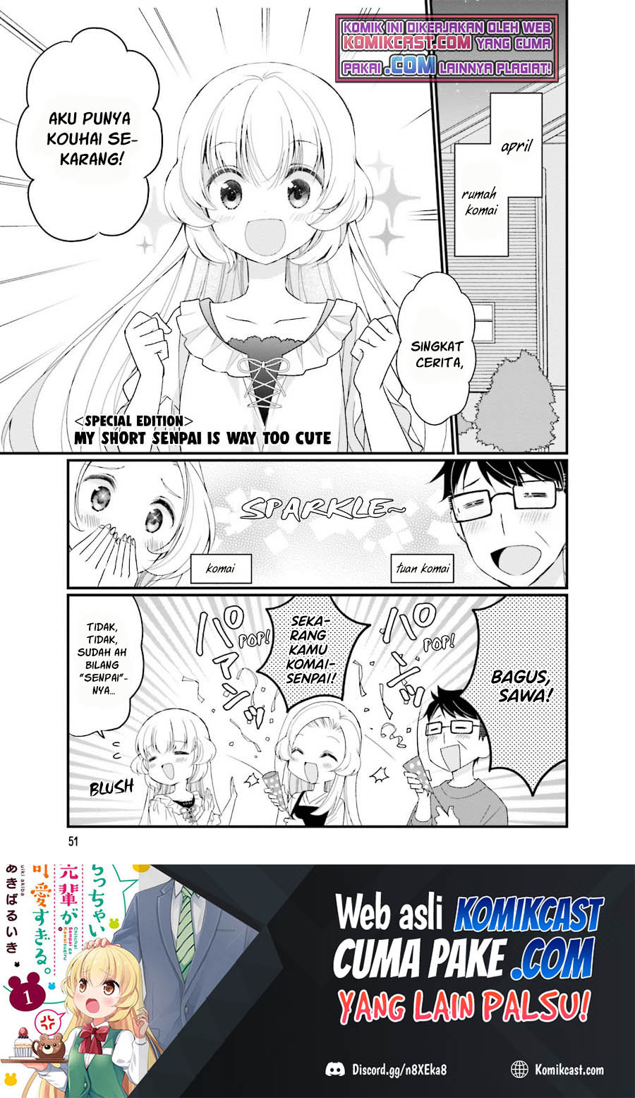 Chicchai Senpai ga Kawaisugiru chapter 22