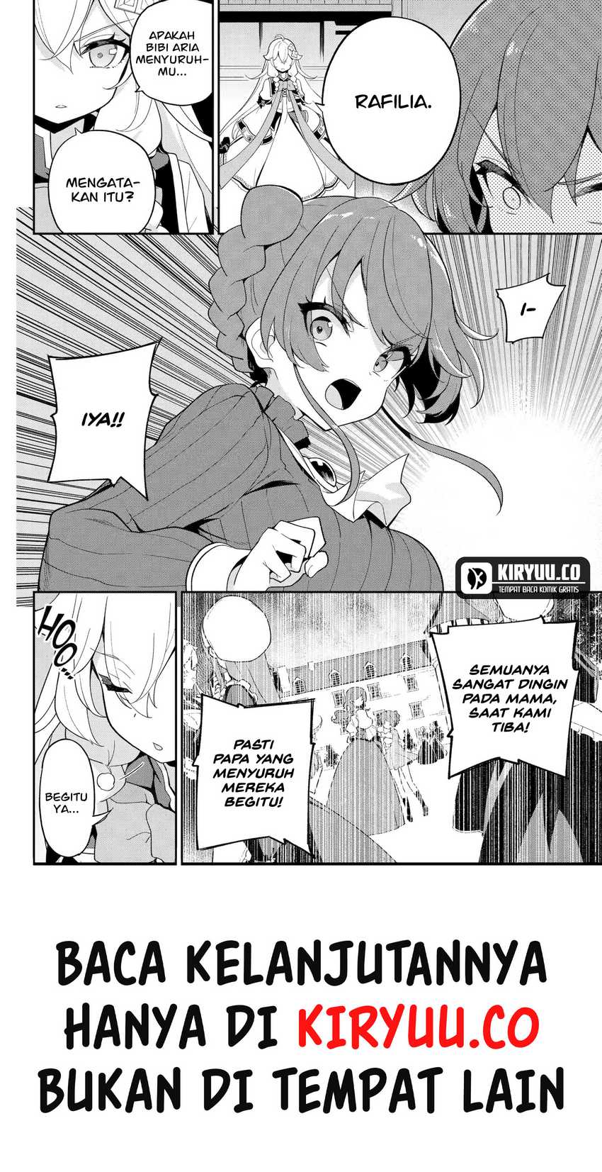 Chichi wa Eiyuu, Haha wa Seirei, Musume no Watashi wa Tenseisha Chapter 64 Bahasa Indonesia