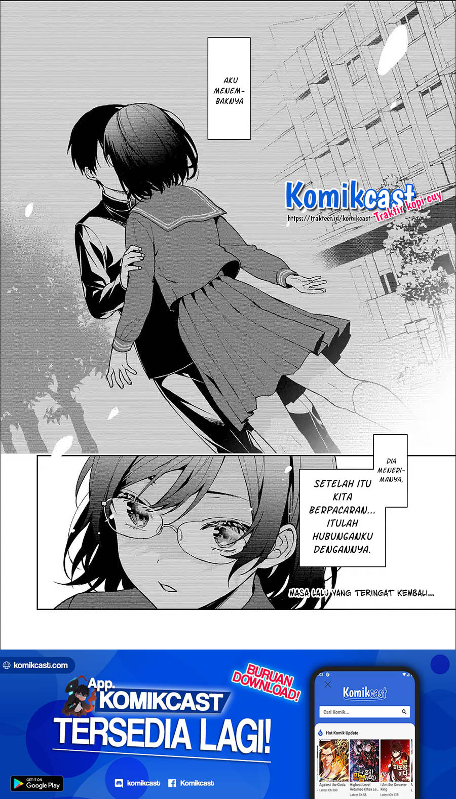 Chikan Saresou ni Natteiru S-kyuu Bishoujo wo Tasuketara Tonari no Seki no Osanajimi datta Chapter 26.2 Bahasa Indonesia
