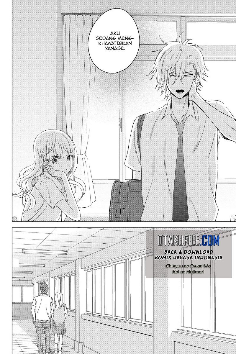 Chikyuu no Owari wa Koi no Hajimari Chapter 15 Bahasa Indonesia