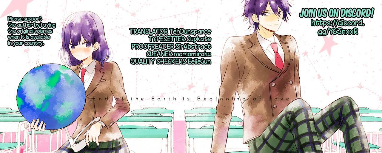 Chikyuu no Owari wa Koi no Hajimari Chapter 07 Bahasa Indonesia