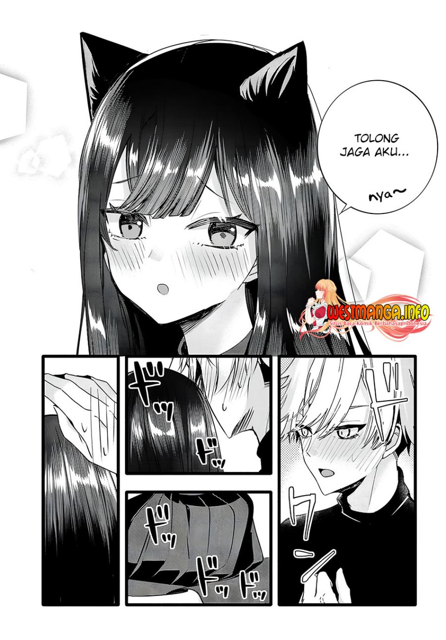 Chiteki de Cool na Kouhai Bijo, Ore no Kai Neko ni naru Chapter 17 Bahasa Indonesia