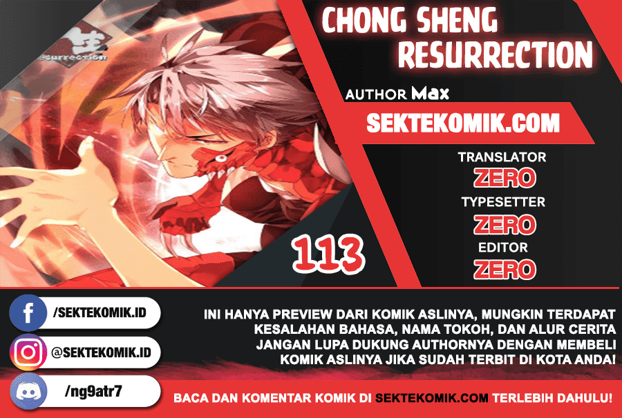 Chong Sheng – Resurrection Chapter 113 Bahasa Indonesia