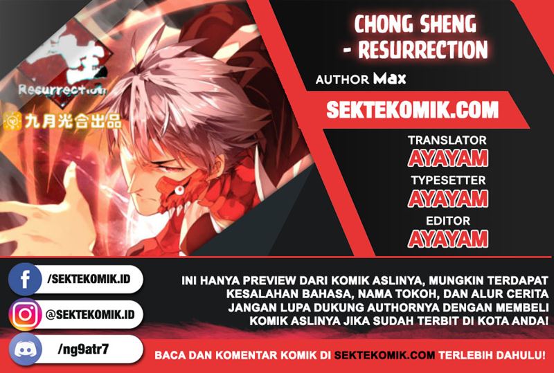 Chong Sheng – Resurrection Chapter 158 Bahasa Indonesia