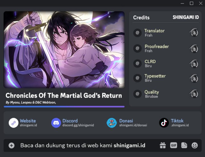Chronicles Of The Martial God’s Return chapter 59