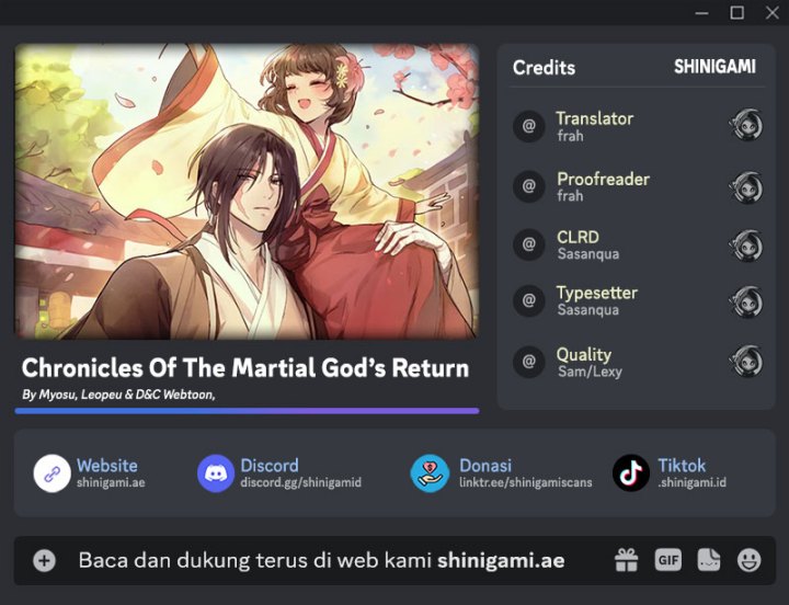 Chronicles Of The Martial God’s Return chapter 83