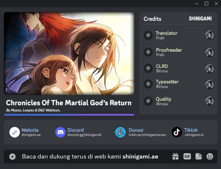 Chronicles Of The Martial God’s Return chapter 89