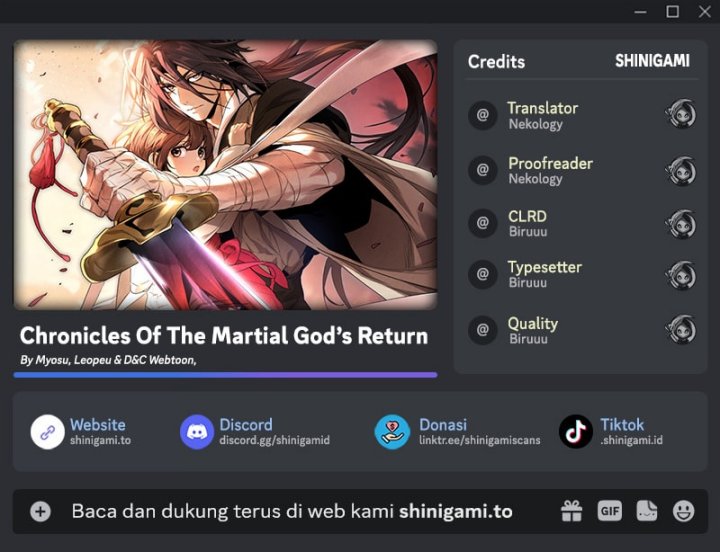 Chronicles Of The Martial God’s Return chapter 133