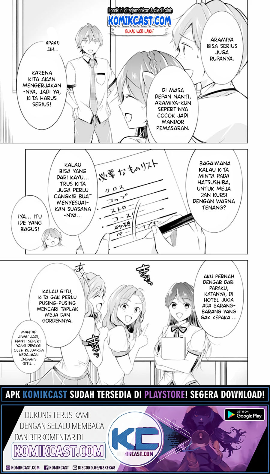 Chuuko demo Koi ga Shitai! Chapter 72 Bahasa Indonesia