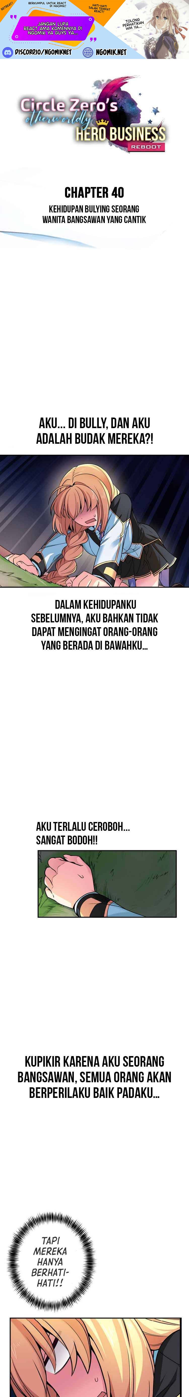 Circle Zero’s Otherworldly Hero Business: Reboot Chapter 40 Bahasa Indonesia
