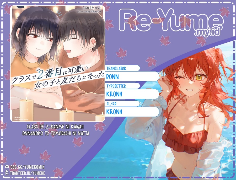 Class de 2 Banme ni Kawaii Onna no Ko to Tomodachi ni Natta Chapter 36 Bahasa Indonesia