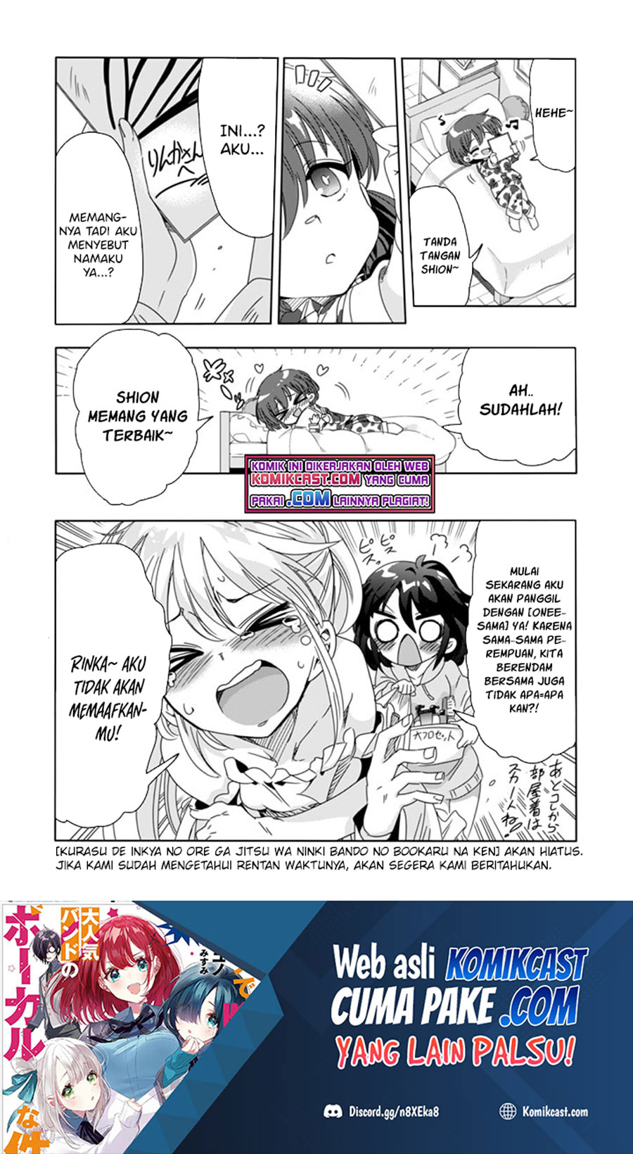 Class de Inkya no Ore ga Jitsu wa Daininki Band no Vocal na Ken chapter 8