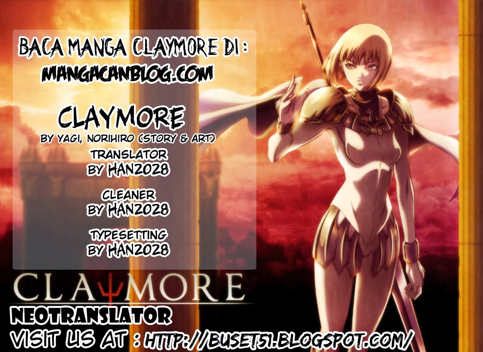 Claymore Chapter 144 Bahasa Indonesia