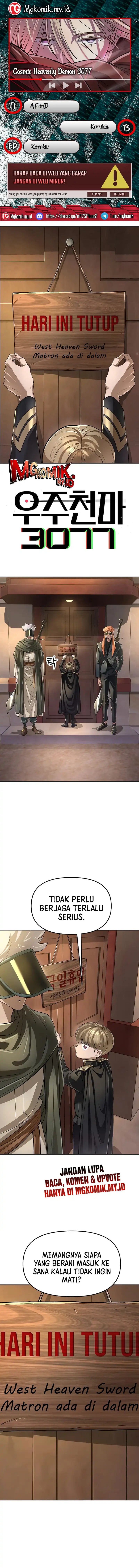 Cosmic Heavenly Demon 3077 Chapter 68 Bahasa Indonesia