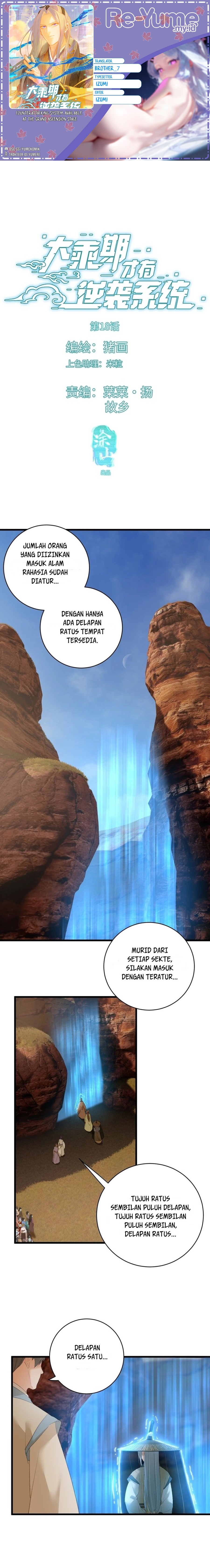 Counterattacking System Available At The Grand Ascension Stage Chapter 18 Bahasa Indonesia