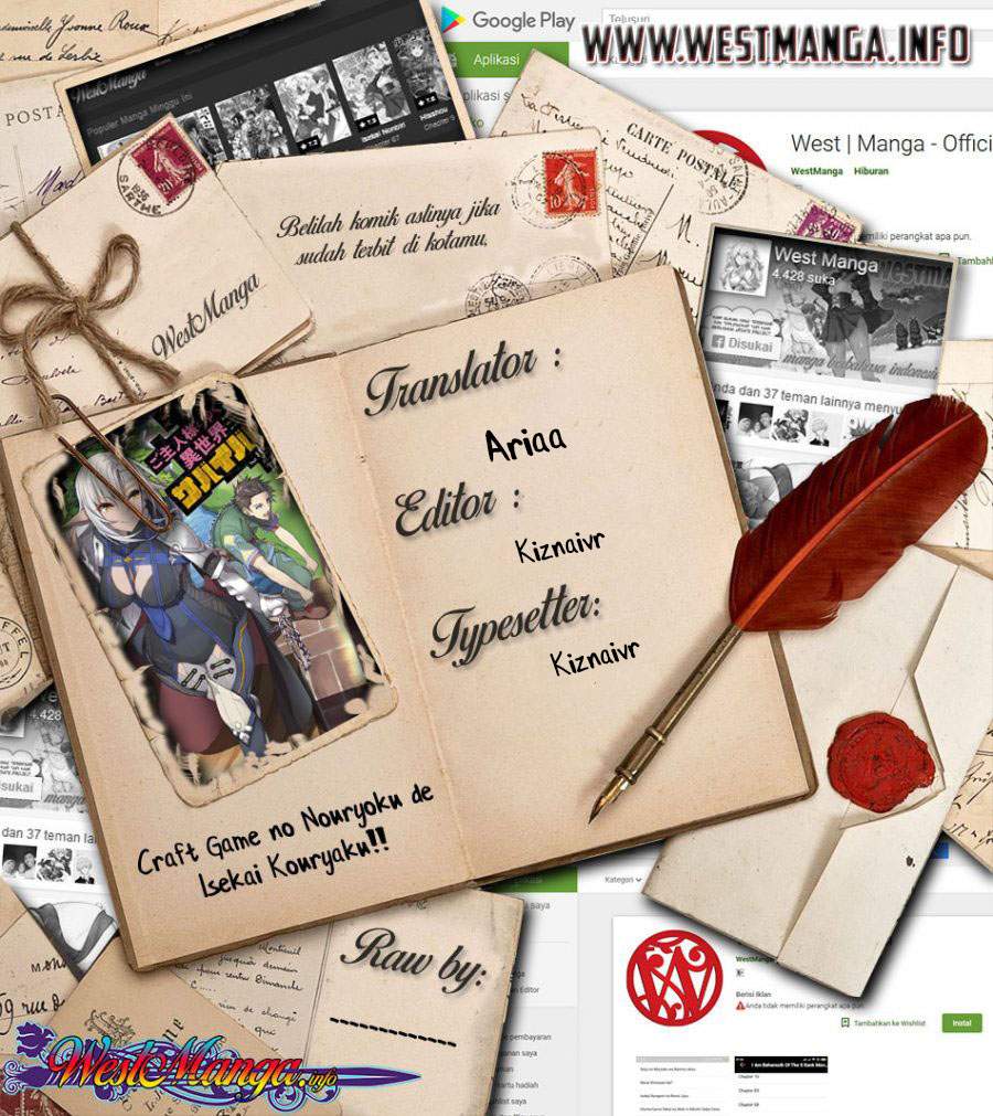 Craft Game no Nouryoku de Isekai Kouryaku!! Chapter 10 Bahasa Indonesia