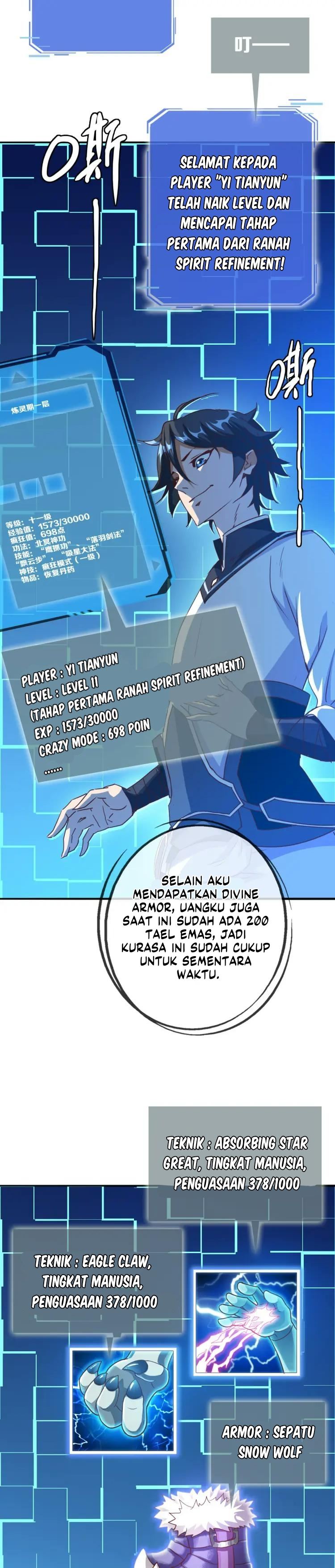 Crazy Leveling System Chapter 07 Bahasa Indonesia