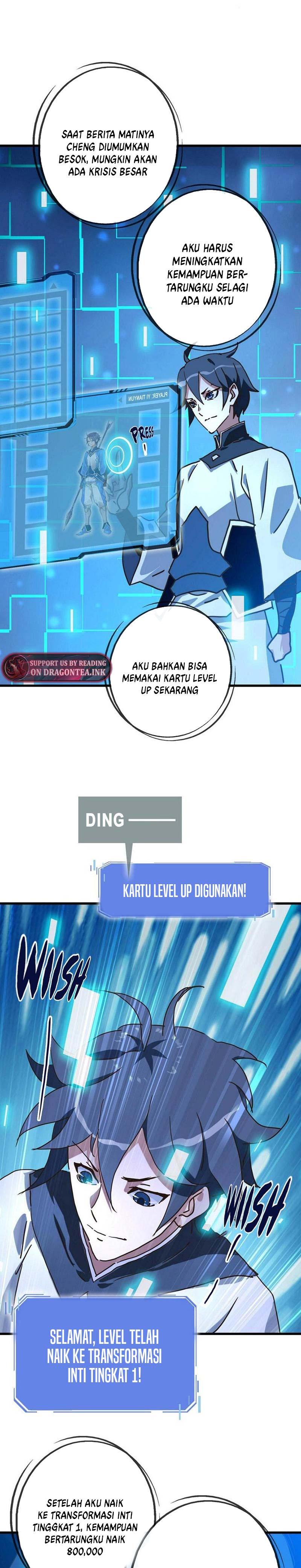 Crazy Leveling System Chapter 100 Bahasa Indonesia