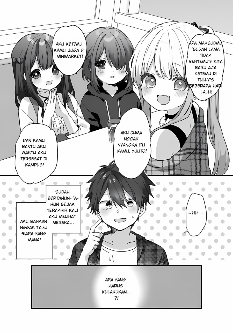 Daigaku Nyuugakuji Kara Uwasa Sareteita Bishoujo San Shimai, Ikiwakareteita Gimai Datta. chapter 2