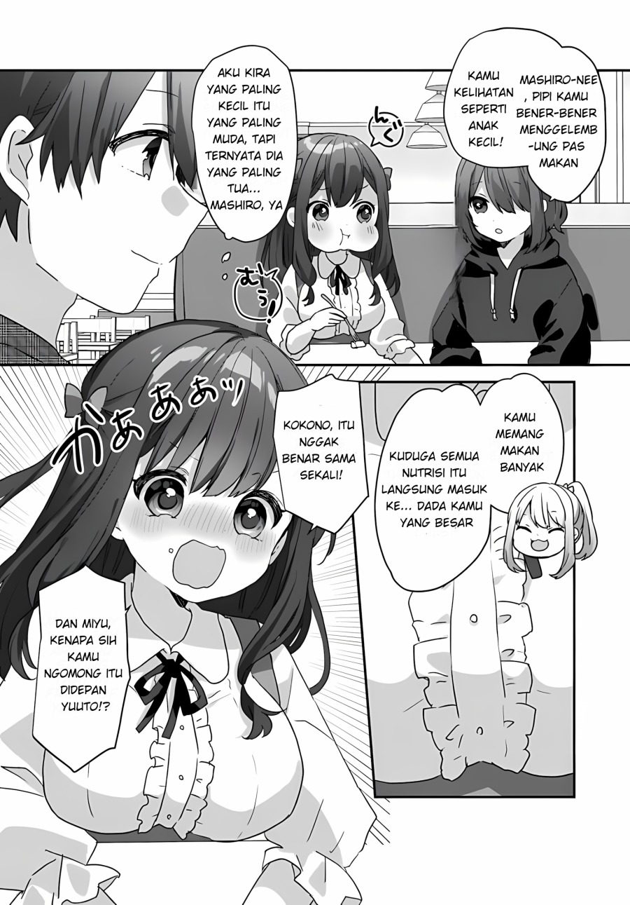 Daigaku Nyuugakuji Kara Uwasa Sareteita Bishoujo San Shimai, Ikiwakareteita Gimai Datta. chapter 2
