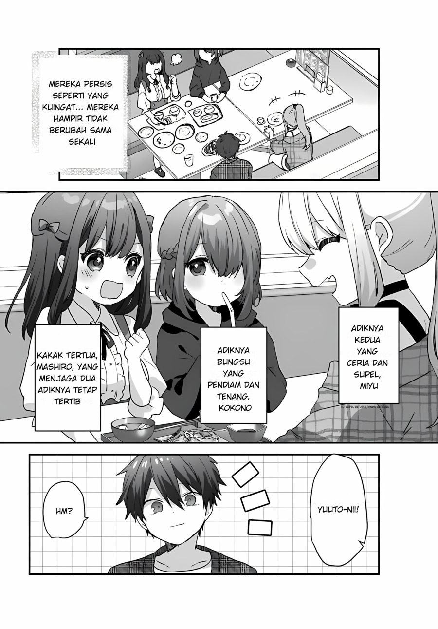 Daigaku Nyuugakuji Kara Uwasa Sareteita Bishoujo San Shimai, Ikiwakareteita Gimai Datta. chapter 2