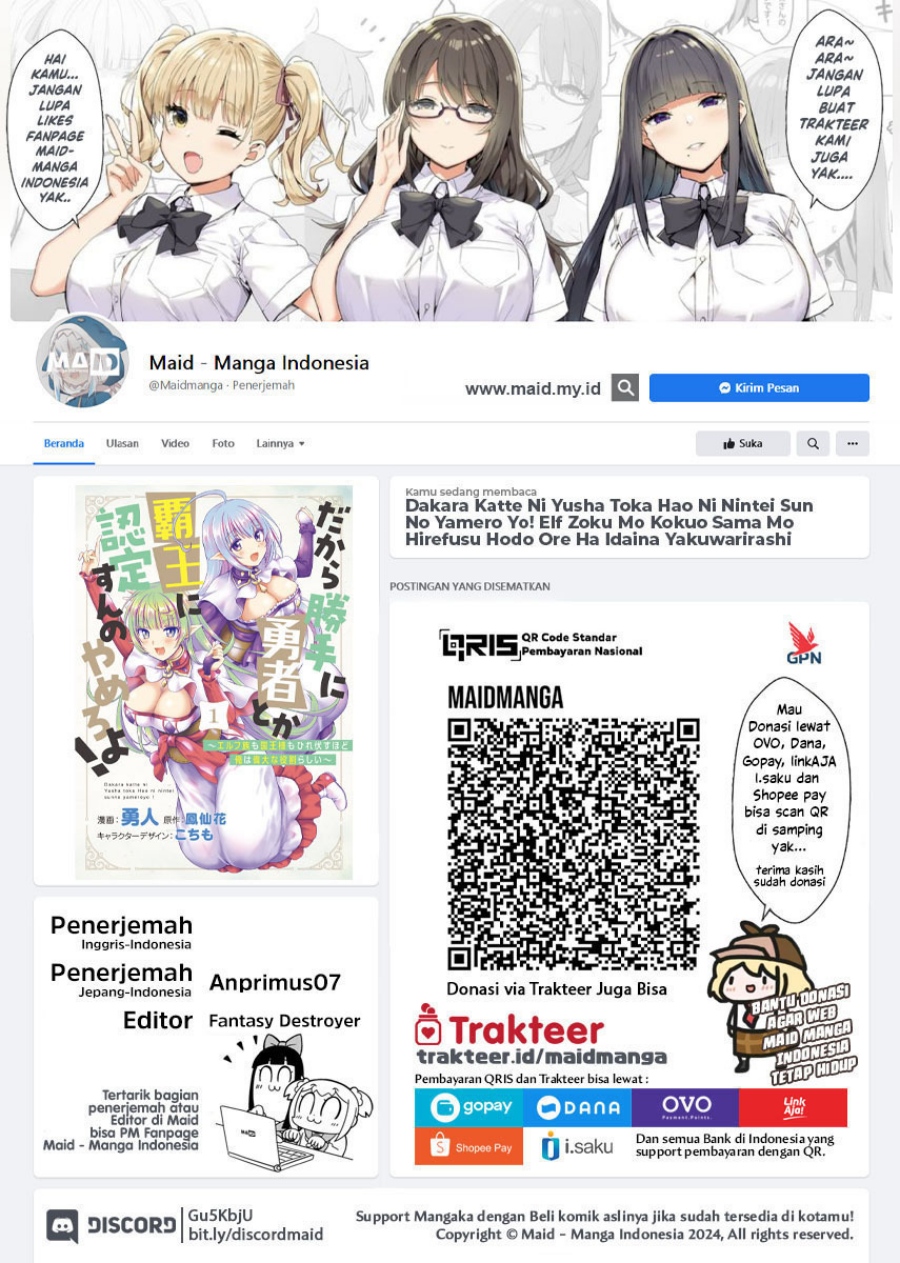 Dakara Katte Ni Yusha Toka Hao Ni Nintei Sun No Yamero Yo! Chapter 12 Bahasa Indonesia