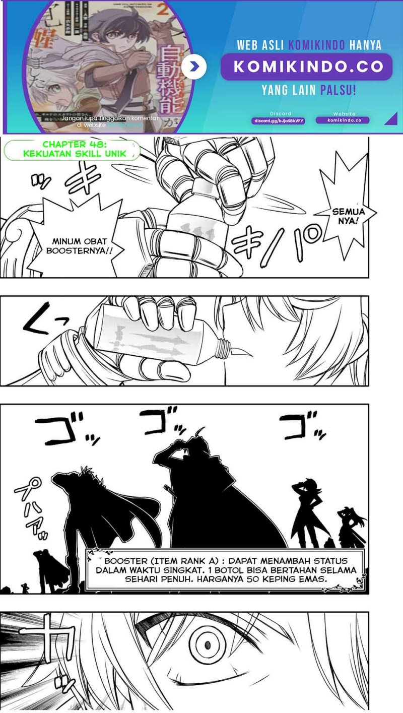 Dame Skill [Auto Mode] ga Kakuseishimashita Chapter 48 Bahasa Indonesia