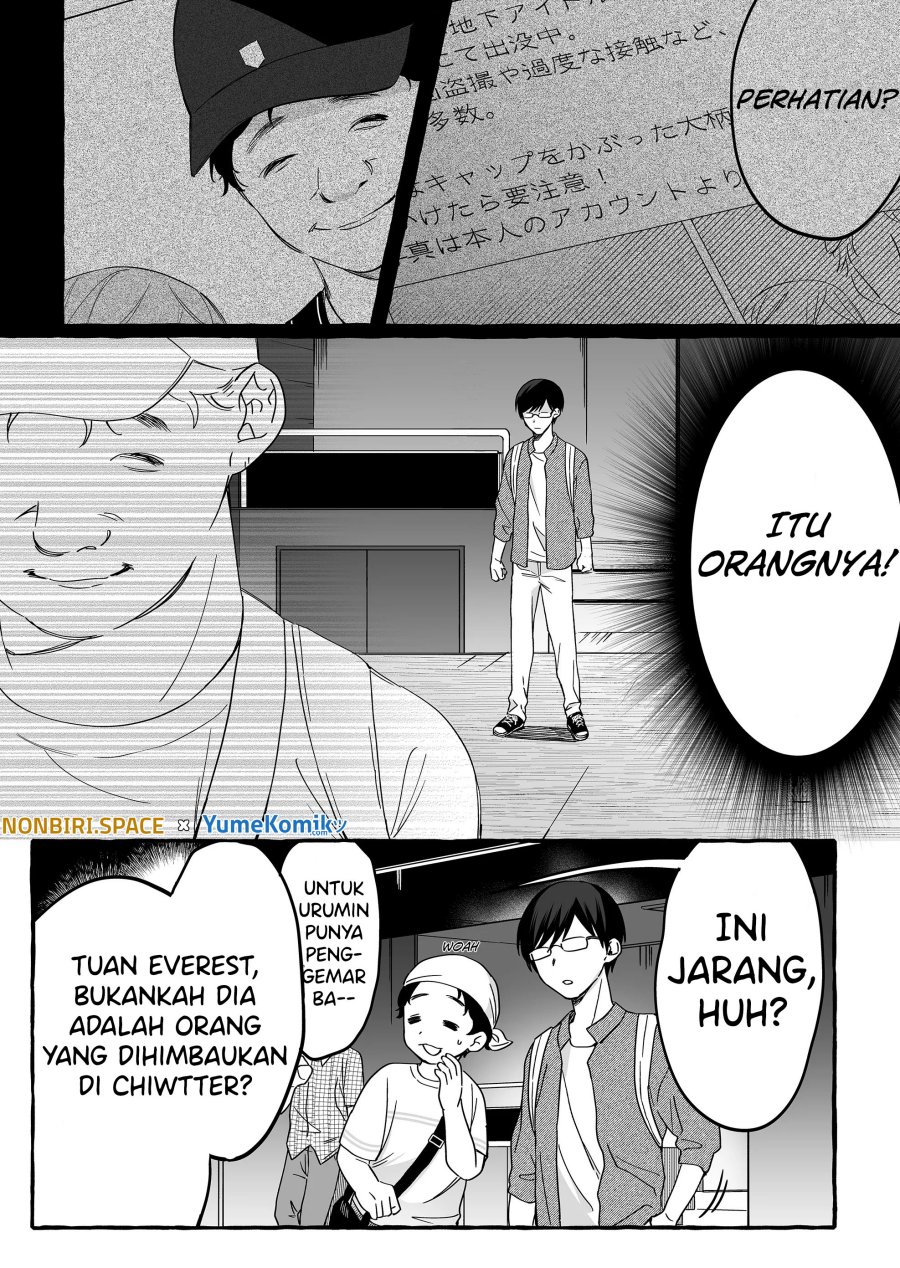Damedol to Sekai ni Hitori Dake no Fan (Serialization) Chapter 09 bahasa Indonesia