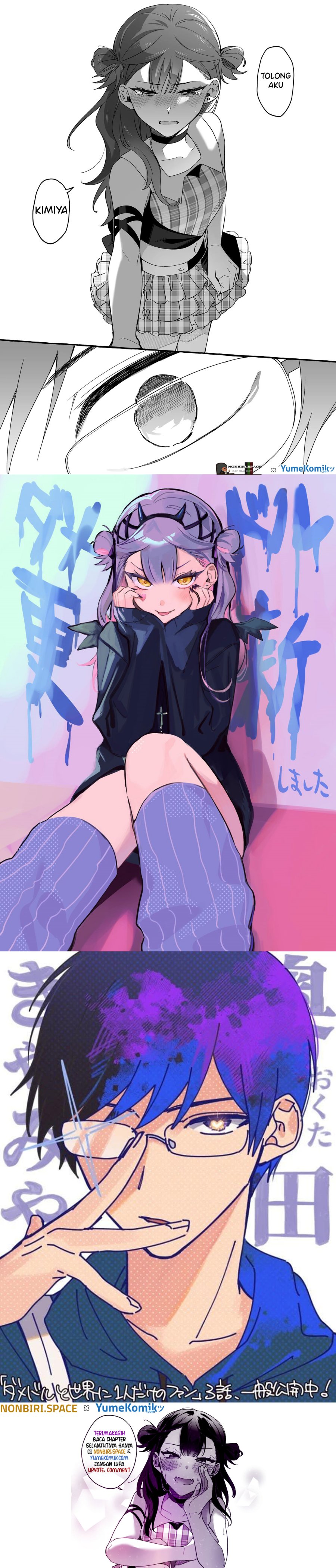 Damedol to Sekai ni Hitori Dake no Fan (Serialization) Chapter 09 bahasa Indonesia