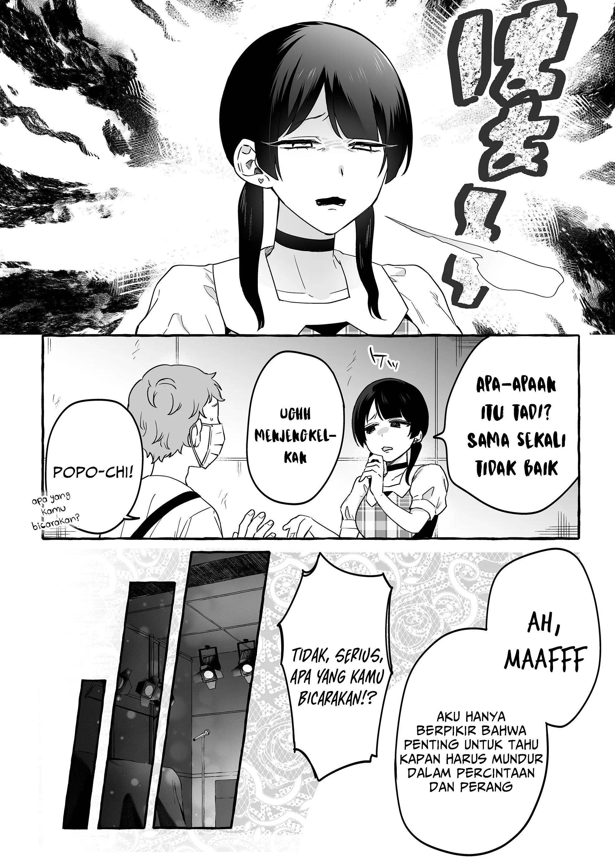 Damedol to Sekai ni Hitori Dake no Fan (Serialization) Chapter 19 Bahasa Indonesia