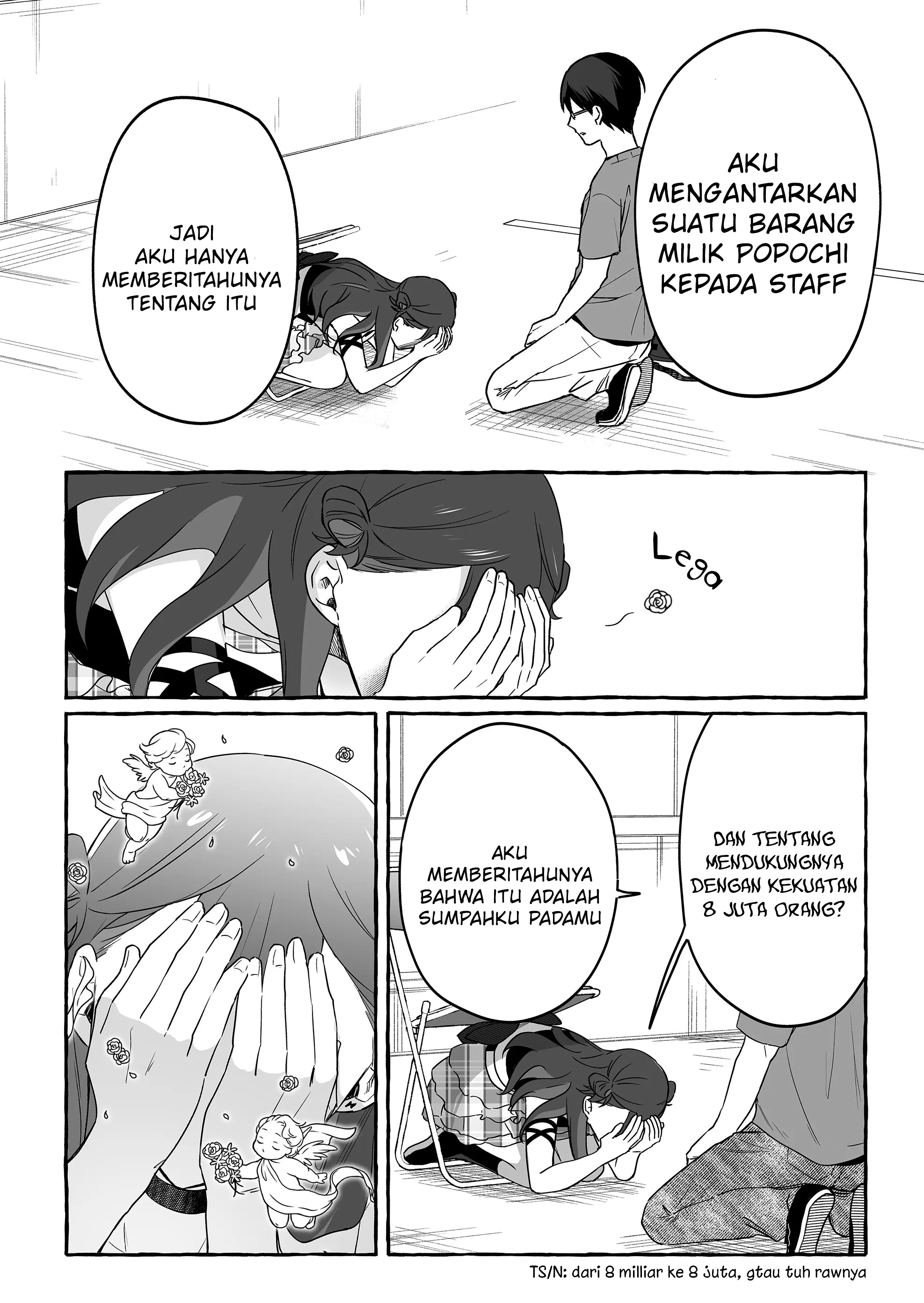 Damedol to Sekai ni Hitori Dake no Fan (Serialization) Chapter 19 Bahasa Indonesia