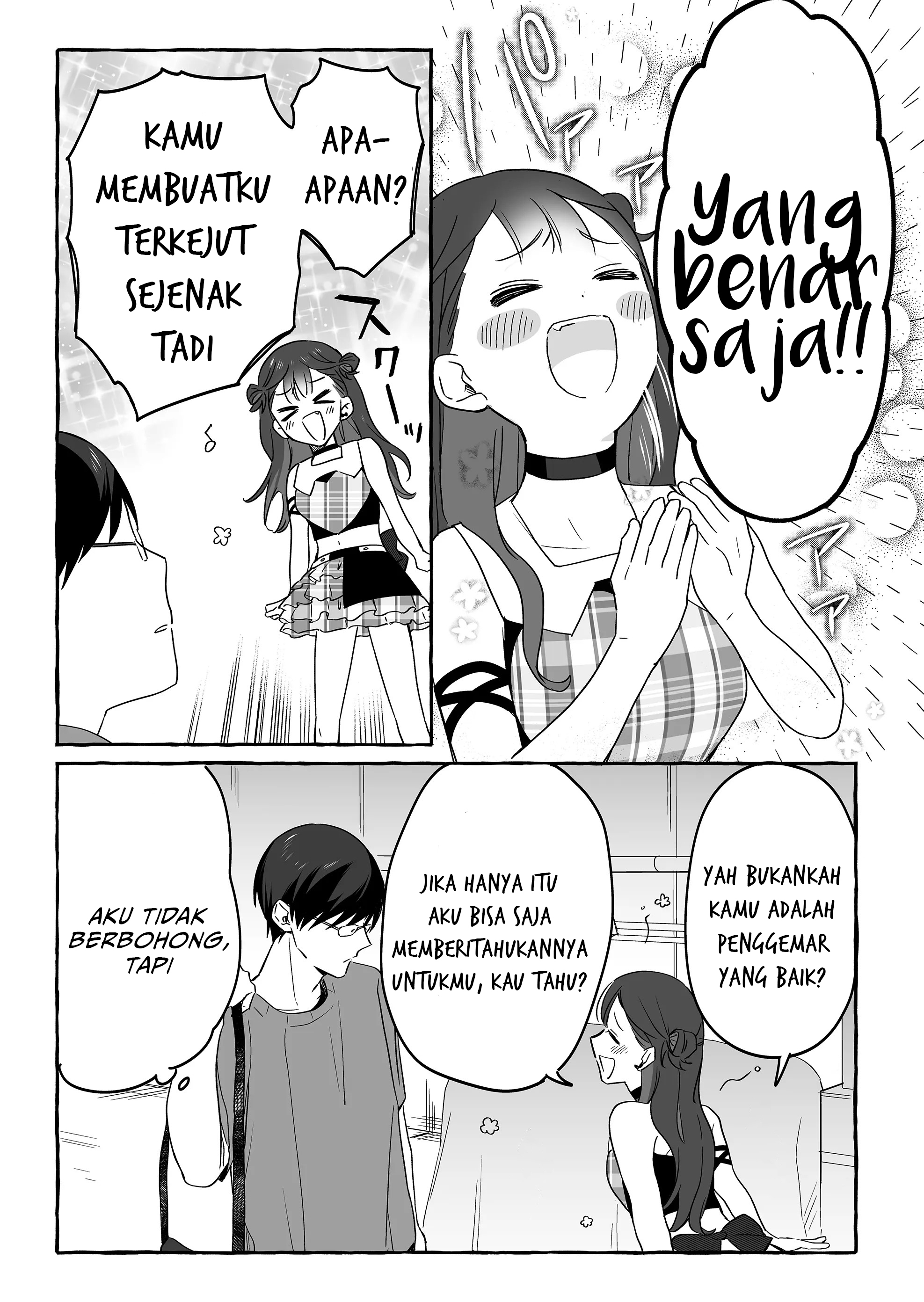 Damedol to Sekai ni Hitori Dake no Fan (Serialization) Chapter 19 Bahasa Indonesia