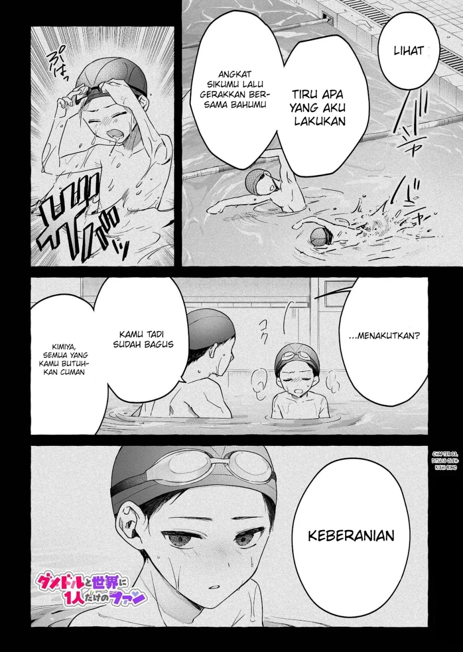 Damedol to Sekai ni Hitori Dake no Fan (Serialization) Chapter 33 Bahasa Indonesia