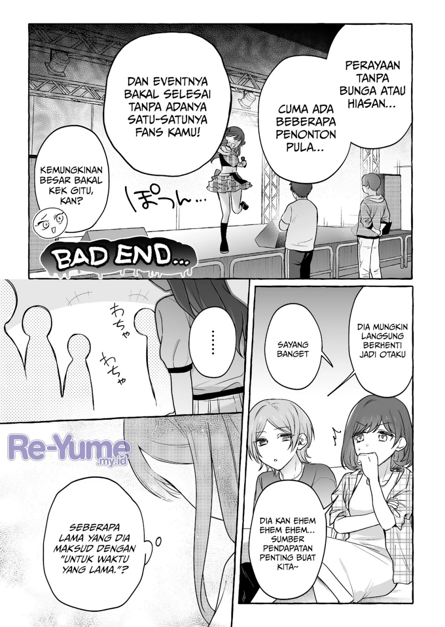 Damedol to Sekai ni Hitori Dake no Fan (Serialization) Chapter 48 Bahasa Indonesia