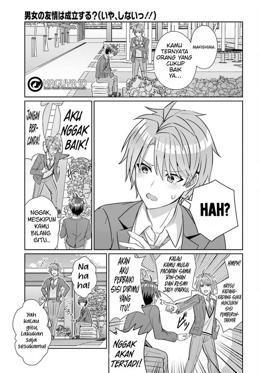 Danjou no Yuujou wa Seiritsu Suru? (Iya, Shinai!!) Chapter 25 Bahasa Indonesia