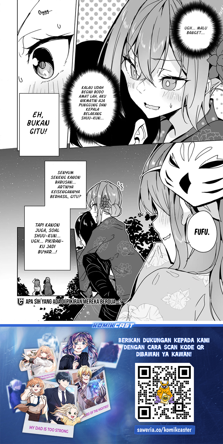 Danshi dato Omotteita Osananajimi Chapter 18 Bahasa Indonesia