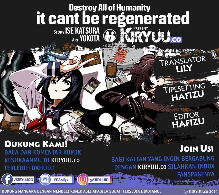 Destroy All Humankind. They Can’t Be Regenerated Chapter 02 Bahasa Indonesia