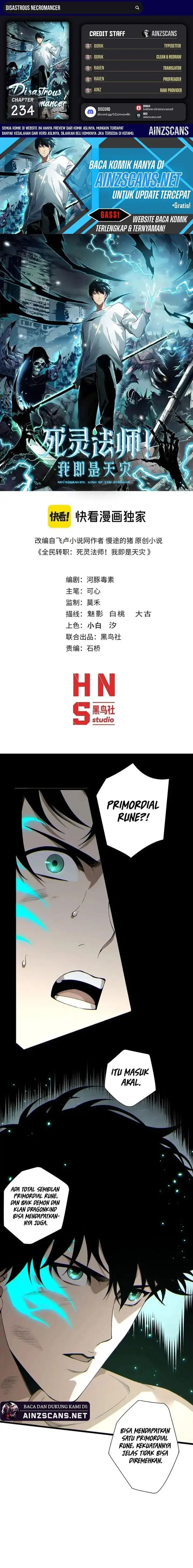 Disastrous Necromancer Chapter 234 Bahasa Indonesia