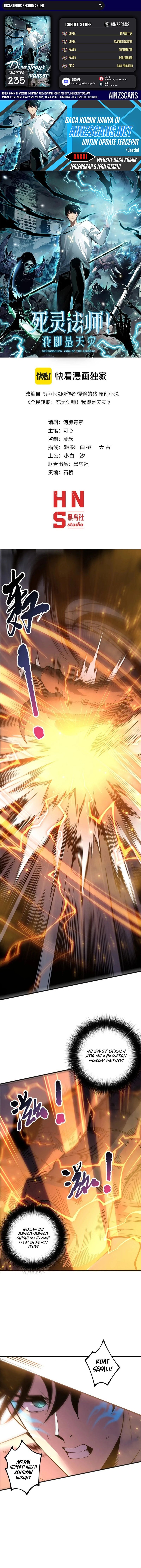 Disastrous Necromancer Chapter 235 Bahasa Indonesia