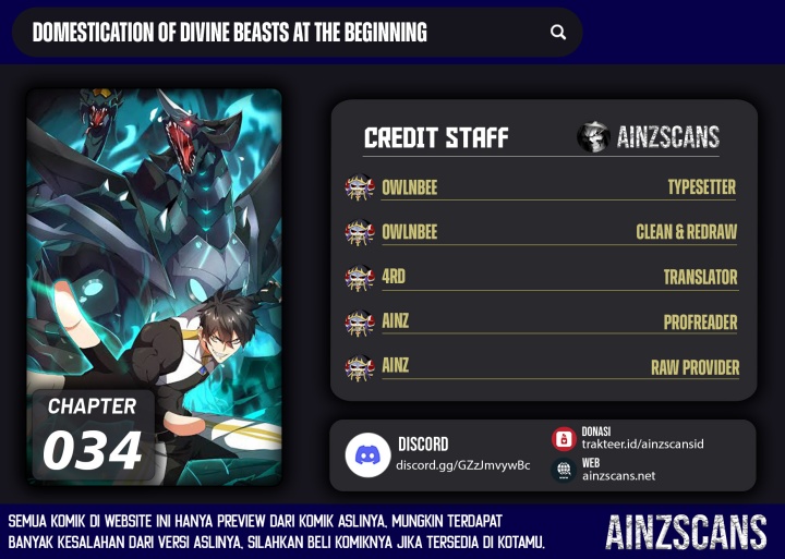 Domestication of Divine Beasts at the Beginning chapter 34