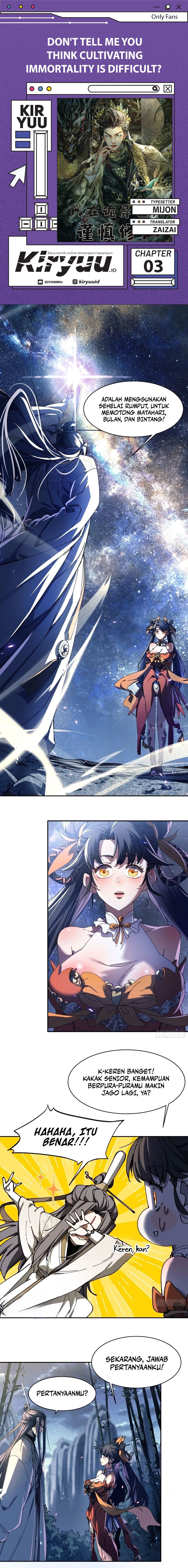 Don’t Tell Me You Think Cultivating Immortality Is Difficult? chapter 3