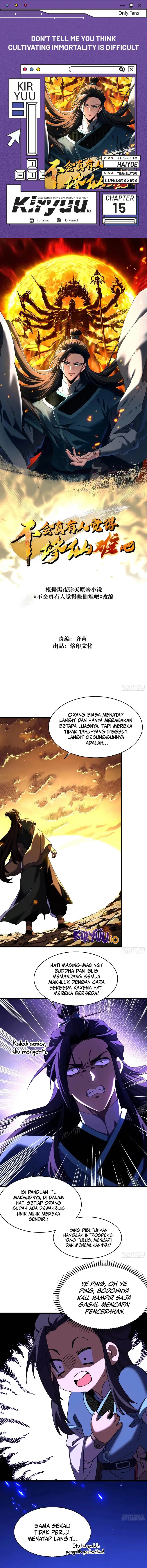 Don’t Tell Me You Think Cultivating Immortality Is Difficult? chapter 15
