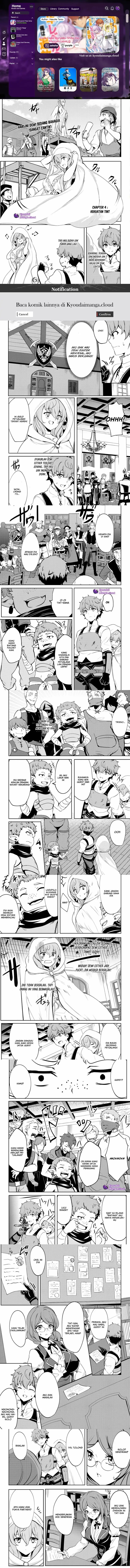 Dore dake Doryoku Shite mo Mannen Level 0 no Ore wa Tsuihou Sareta Chapter 04 Bahasa Indonesia