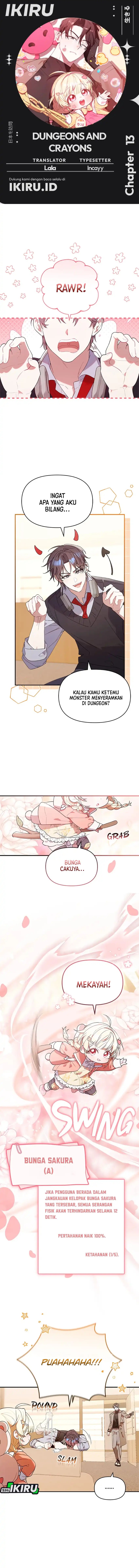Dungeons and Crayons Chapter 13 Bahasa Indonesia