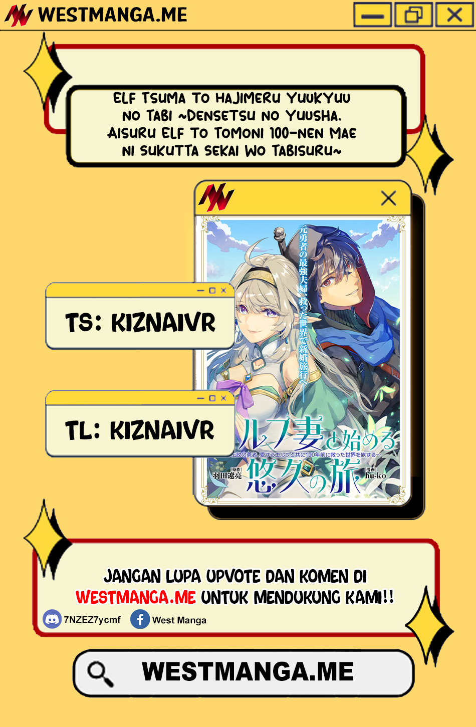 Elf Tsuma to Hajimeru Yuukyuu no Tabi ~Densetsu no Yuusha, Aisuru Elf to Tomoni 100-nen Mae ni Sukutta Sekai wo Tabisuru~ chapter 1