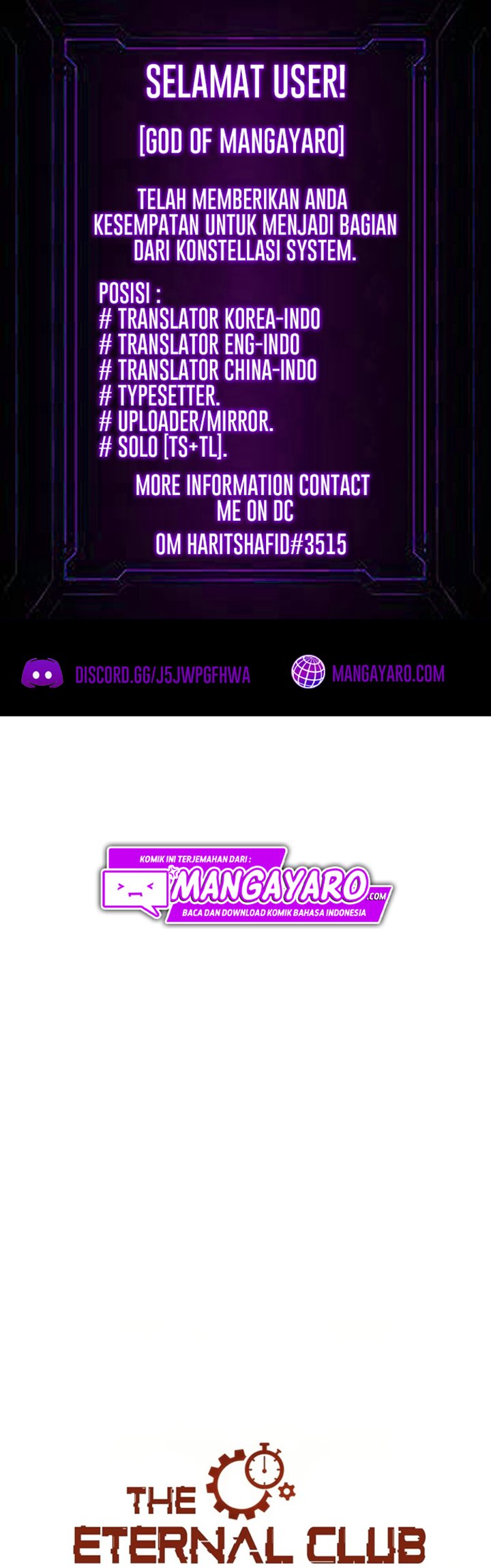 Eternal Club Chapter 101 Bahasa Indonesia