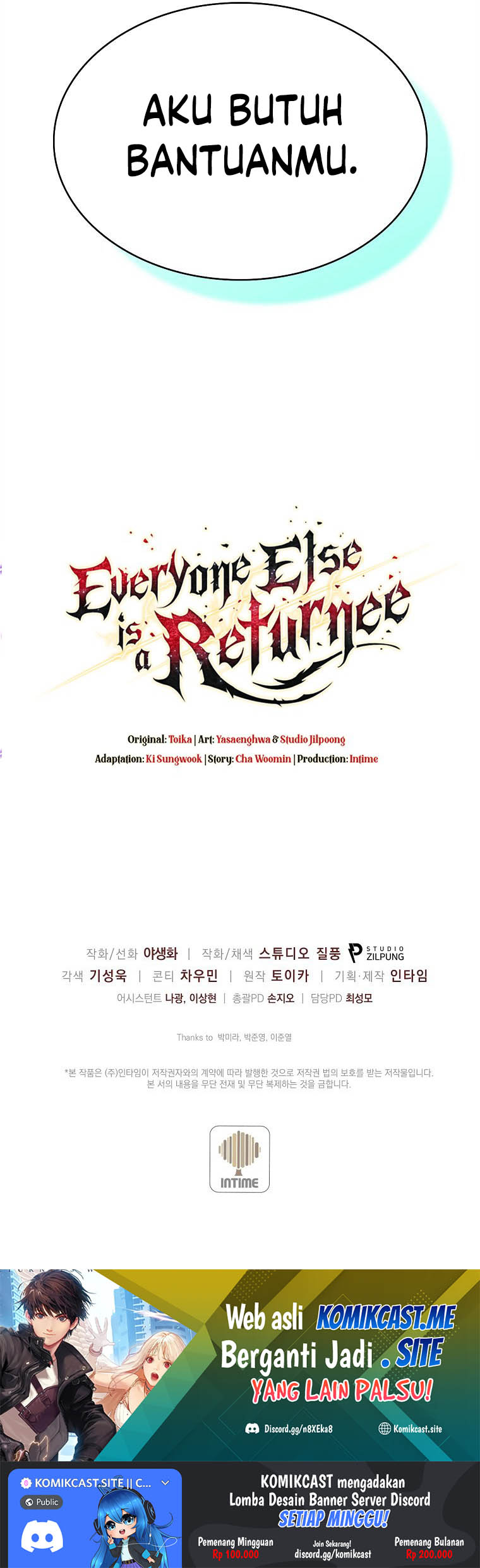 Everyone Else is A Returnee Chapter 08 Bahasa Indonesia