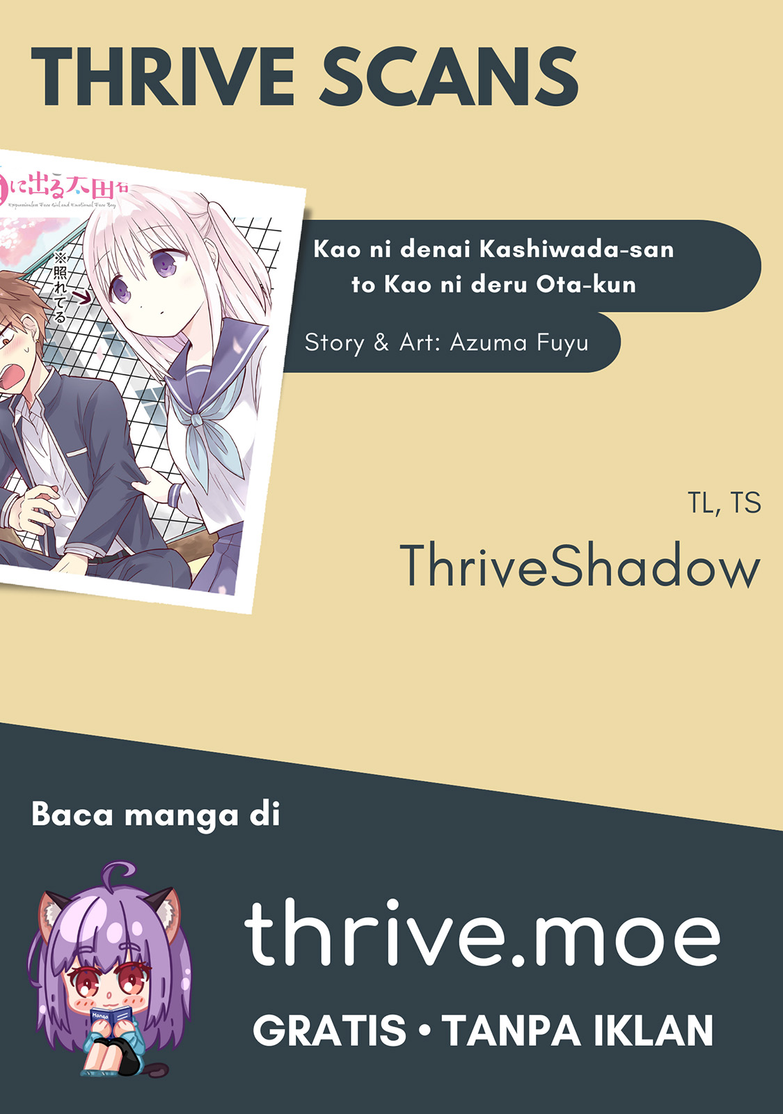 Expressionless Face Girl and Emotional Face Boy Chapter 15 Bahasa Indonesia