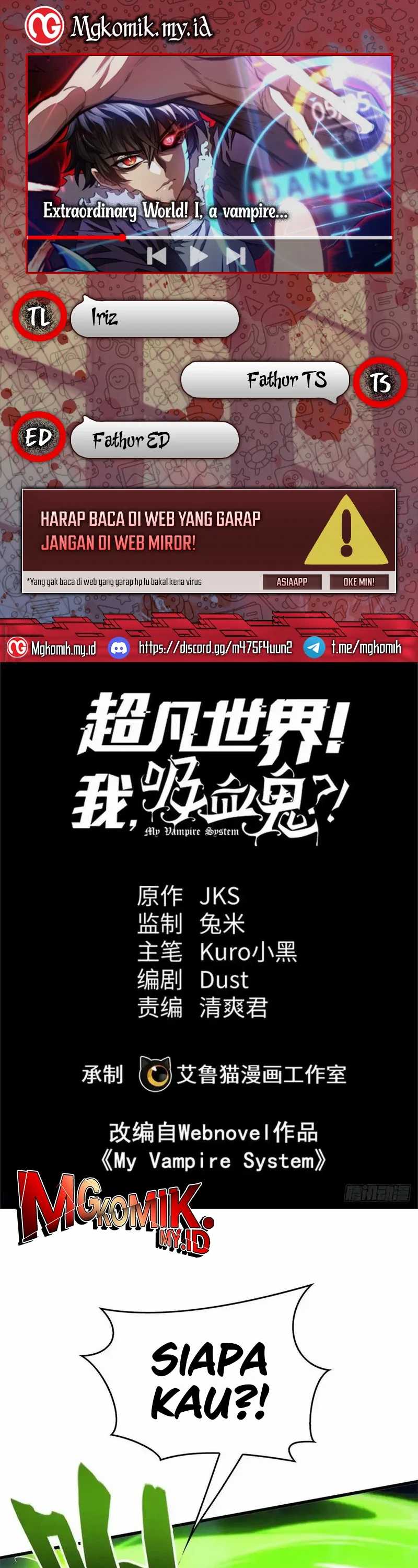 Extraordinary World?! Me… A Vampire?! Chapter 12 Bahasa Indonesia